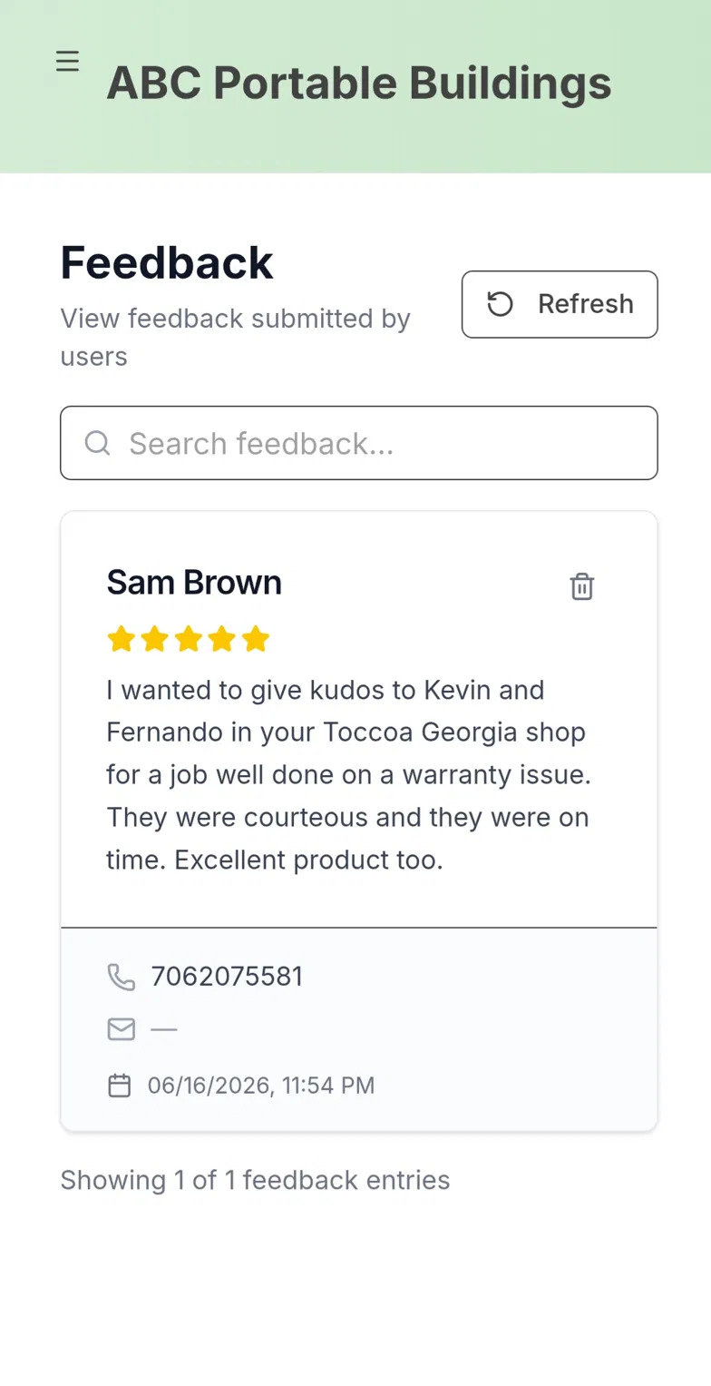 Dealer feedback — RepBot dashboard